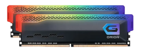 Оперативная память 32 Gb (2x16Gb) DDR4 3200MHz Geil Orion RGB Grey GOSG432GB3200C16BDC