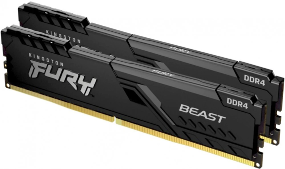 Оперативная память 32 Гб (2х16Гб) DDR4 3600 МГц Kingston Fury Beast KF436C18BBK2/32