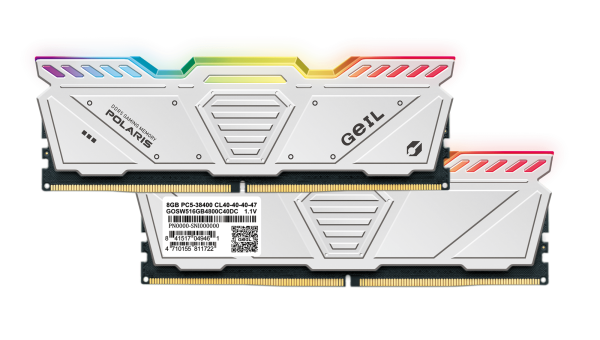 Оперативная память 32 Gb (2x16Gb) DDR5 5600MHz Geil Polaris RGB White GOSW532GB5600C38ADC