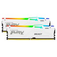 Оперативная память 64 Gb (2x32Gb) DDR5 5600MHz Kingston Fury Beast RGB White KF556C36BWEAK2-64