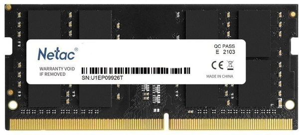 Оперативная память для ноутбука Netac Basic 16 Gb DDR4 3200MHz (NTBSD4N32SP-16)