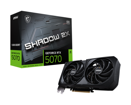 Видеокарта MSI GeForce RTX 5070 Shadow 2X OC 12G (RTX 5070 12G Shadow 2X OC)
