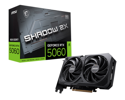 Видеокарта MSI GeForce RTX 5060 Shadow 2X OC 8G (RTX 5060 8G Shadow 2X OC)