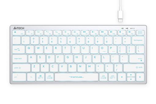 Клавиатура A4Tech Fstyler FX61 Ice Blue