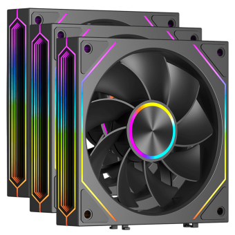 Вентилятор для корпуса PCCooler F3 X120R ARGB Black 3 in 1 Reverse