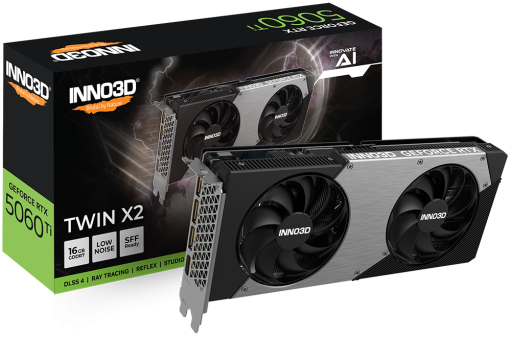 Видеокарта Inno3D RTX 5060 Ti Twin X2 16G (N506T2-16D7-191073N)