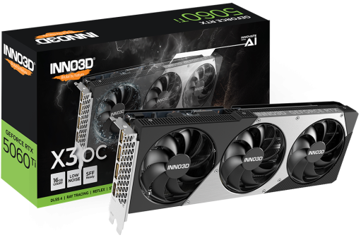Видеокарта Inno3D RTX 5060 Ti Twin X3 OC 16G (N506T3-16D7X-191073L)