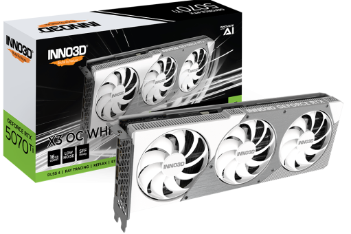 Видеокарта Inno3D RTX 5070 Ti X3 OC 16G (N507T3-16D7X-176068W)