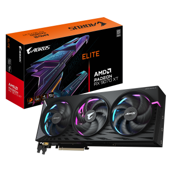 Видеокарта Gigabyte Radeon RX 9070 XT Elite 16G (GV-R9070XTAORUS E-16GD)