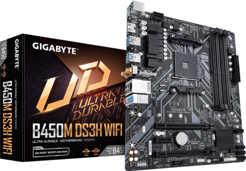 Материнская плата Gigabyte B450M DS3H WIFI