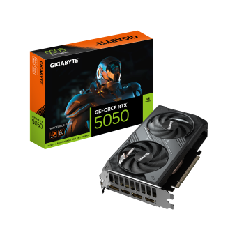 Видеокарта Gigabyte GeForce RTX 5050 WindForce OC 8GB (GV-N5050WF2OC-8GD)