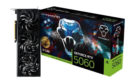 Видеокарта Gainward GeForce RTX 5060 Python III OC 8Gb
