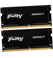 Оперативная память для ноутбука 32 Gb (2x16Gb) DDR5 6000MHz Kingston Fury Impact XMP KF560S38IBK2-32