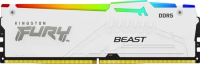 Оперативная память Kingston Fury Beast White RGB 16 Gb DDR5 5600МГц (KF556C40BWA-16)