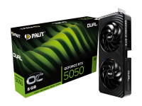 Видеокарта Palit GeForce RTX 5050 Dual OC 8GB (NE65050S19P1-GB2070D)