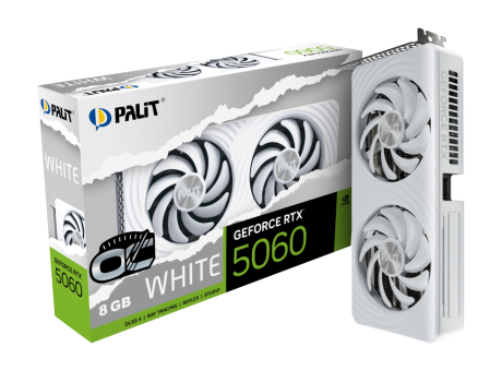 Видеокарта Palit GeForce RTX 5060 White OC 8GB (NE75060U19P1-GB2063M)