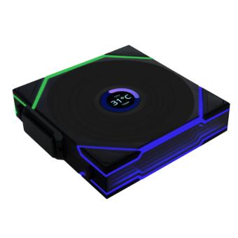 Вентилятор для корпуса Lian Li UNI FAN TL140 LCD Wireless Black (G99.14TLLCD1W1B.00)