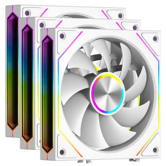 Вентилятор для корпуса PCCooler  F3 X120 ARGB White 3 in 1