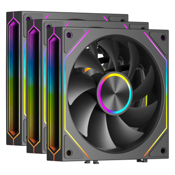 Вентилятор для корпуса PCCooler F3 X120 ARGB Black 3 in 1